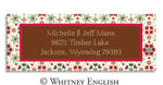 Whitney English Address Labels - Red Gretchen (Holiday) (615202)